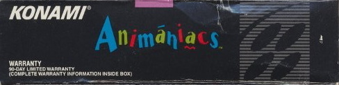 Box Art de Animaniacs para Super Nintendo - lado - Estados Unidos