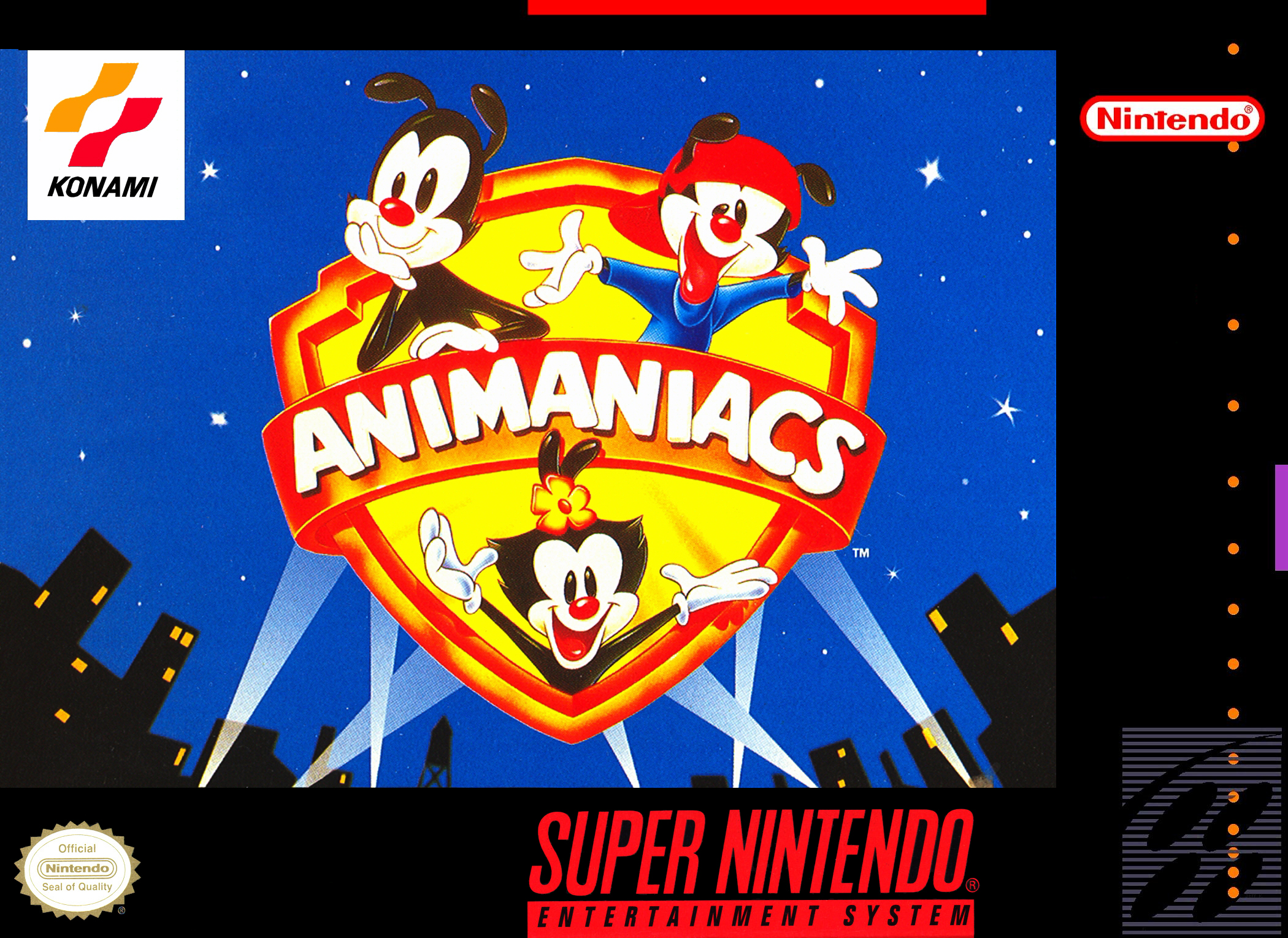 Box Art de Animaniacs para Super Nintendo - Estados Unidos