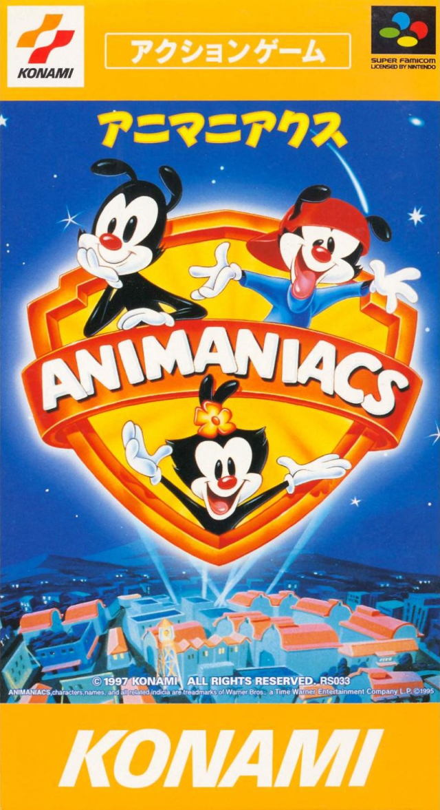 Box Art de Animaniacs para Super Nintendo - Japão