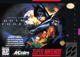 Box Art oficial de Batman Forever para Super Nintendo — Estados Unidos