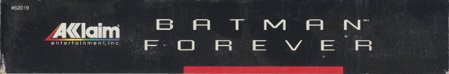 Box Art de Batman Forever para Super Nintendo - superior - Estados Unidos