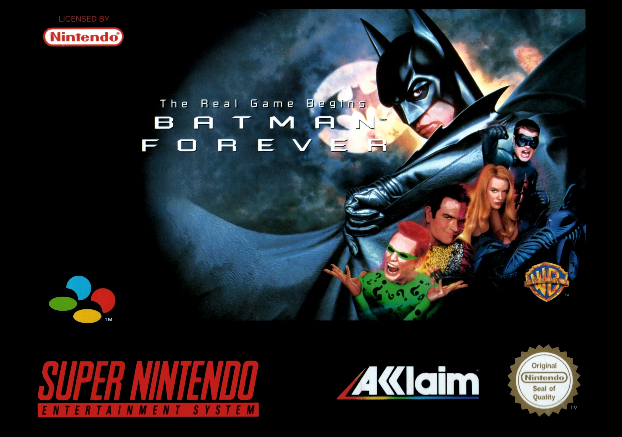 Box Art de Batman Forever para Super Nintendo - Europa