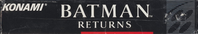 Box Art de Batman Returns para Super Nintendo - superior - Estados Unidos