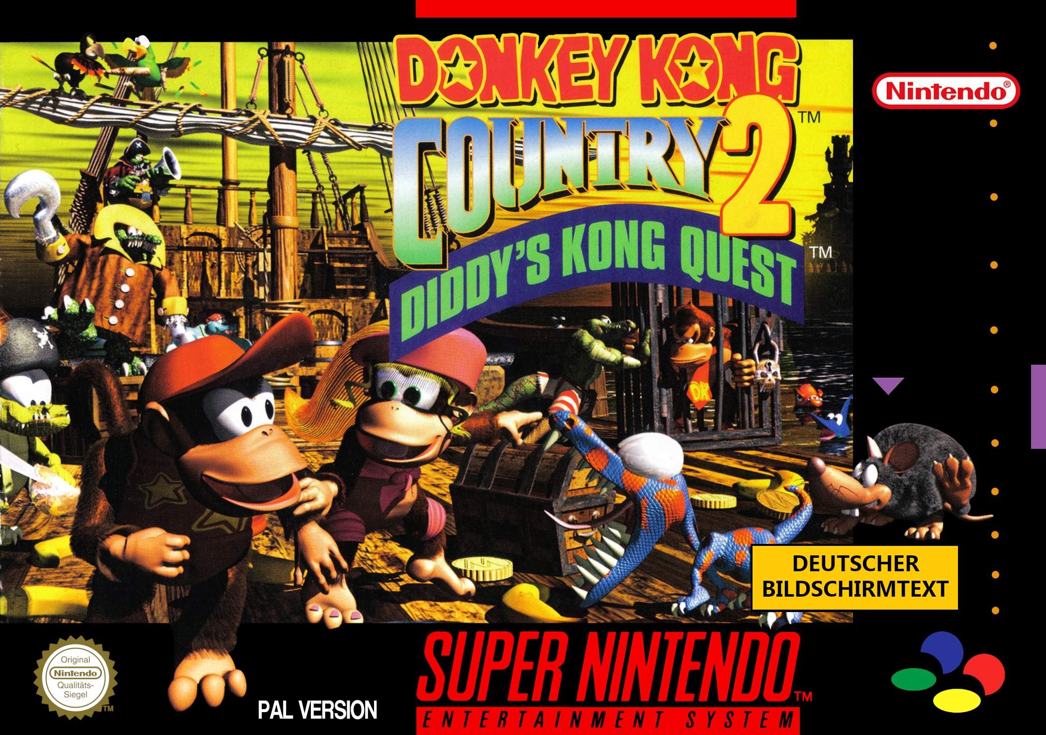 Box Art de Donkey Kong Country 2: Diddy's Kong Quest para Super Nintendo - Alemanha