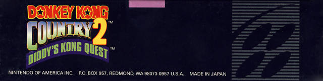 Box Art de Donkey Kong Country 2: Diddy's Kong Quest para Super Nintendo - lado - Estados Unidos