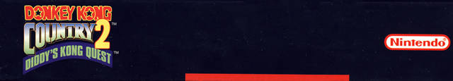 Box Art de Donkey Kong Country 2: Diddy's Kong Quest para Super Nintendo - superior - Estados Unidos