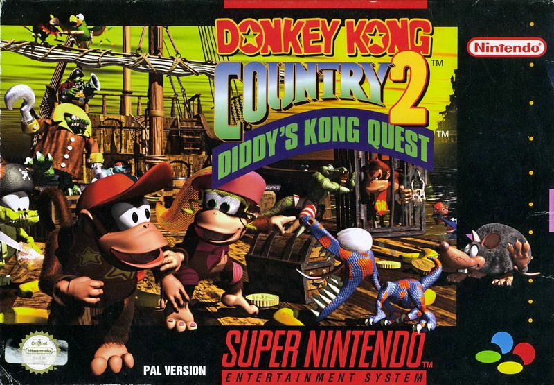 Box Art de Donkey Kong Country 2: Diddy's Kong Quest para Super Nintendo - Reino Unido